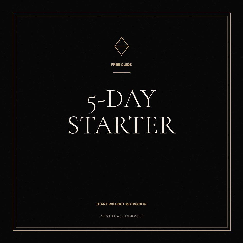 5-Day Discipline Starter